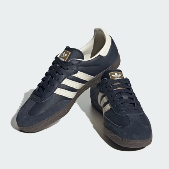 adidas Shoes - ADIDAS Samba OG Night Navy and Cream Suede Leather Low Profile Trainer Sneakers